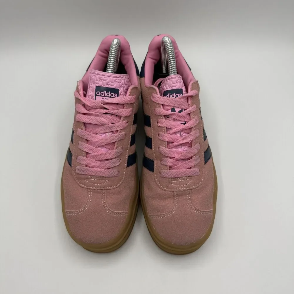 Adidas Originals Gazelle Bold Pink Suede Platform Sneakers Women Size 7.5